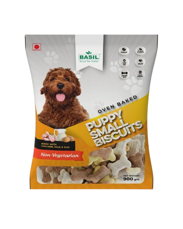 Puppy Biscuits, Chicken Flavor - Suitable for All Age, Small Dogs - 900 Grams