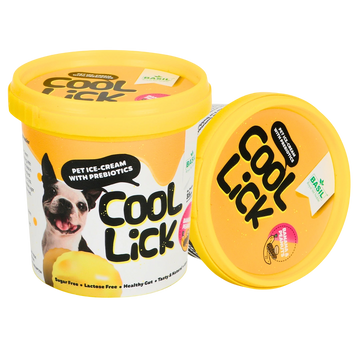 Cool Lick Dog Ice-Cream with Added Prebiotics, Banana & Peanuts