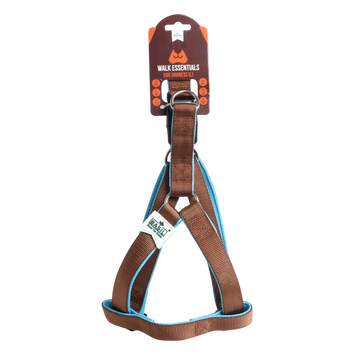 Padded Dog Harness – Brown, Adjustable & Comfortable No-Pull Harness for Walking and Training Dogs of All Sizes