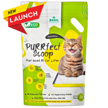 PURRfect Scoop Cat Litter, Eco-Friendly & Biodegradable TOFU Cat Litter, 7 Ltr