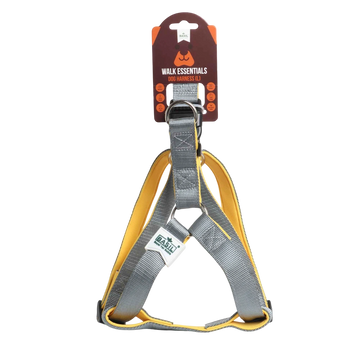 Padded Dog Harness – Grey, Adjustable & Comfortable No-Pull Harness for Walking and Training Dogs of All Sizes