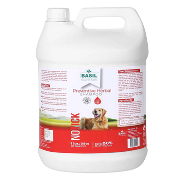 No Tick Preventive Herbal Shampoo – 5L Gallon for Effective Tick & Flea Control