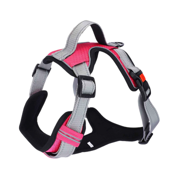 No-Pull Vest Reflective Handle Harness - Pink