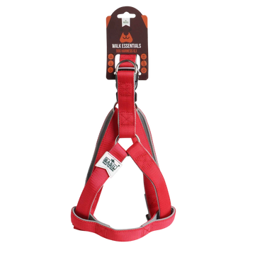 Padded Adjustable Harness for Dogs & Puppies (Red)