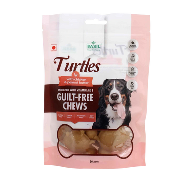 Turtle with Peanut Butter Guilt-Free Treat for Dogs & Puppies | 94 Grams