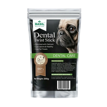 Dental Care Twisted Chew Sticks for Dogs & Puppies | 200 Grams